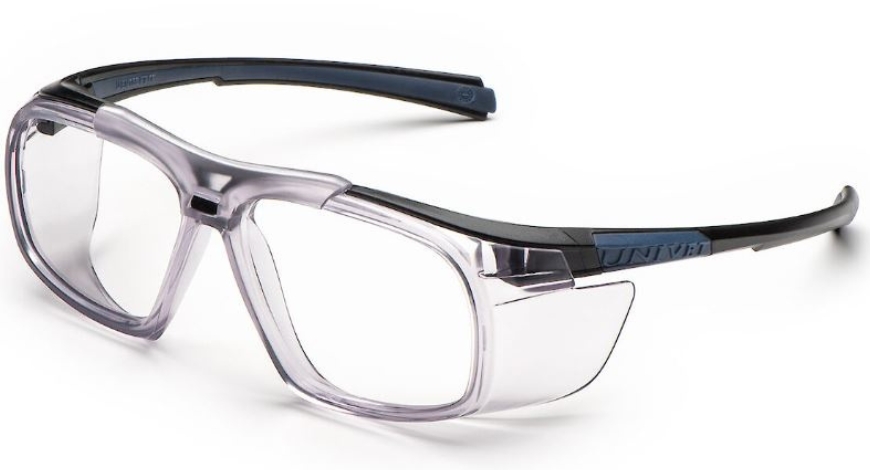 555 univet oculos de seguranca para graduacao epi com lentes de grau ca 39904 azul 1