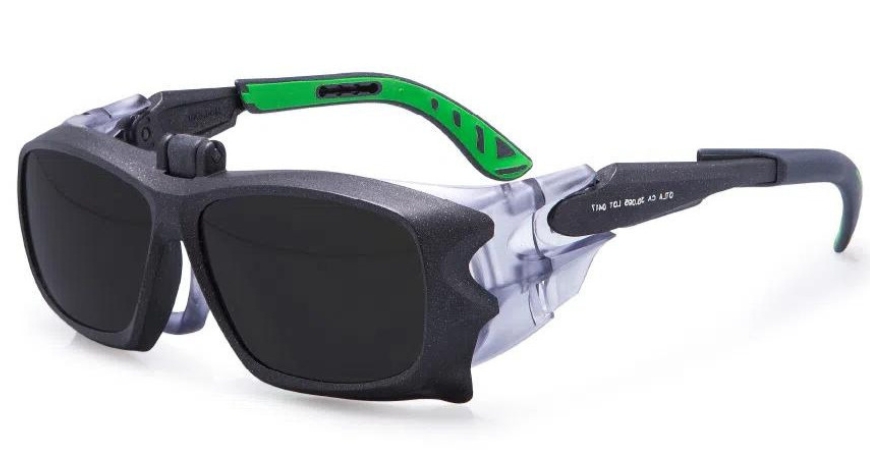 5x9 com clip ir5 univet oculos de seguranca para graduacao epi com lentes de grau ca 38095 2 1